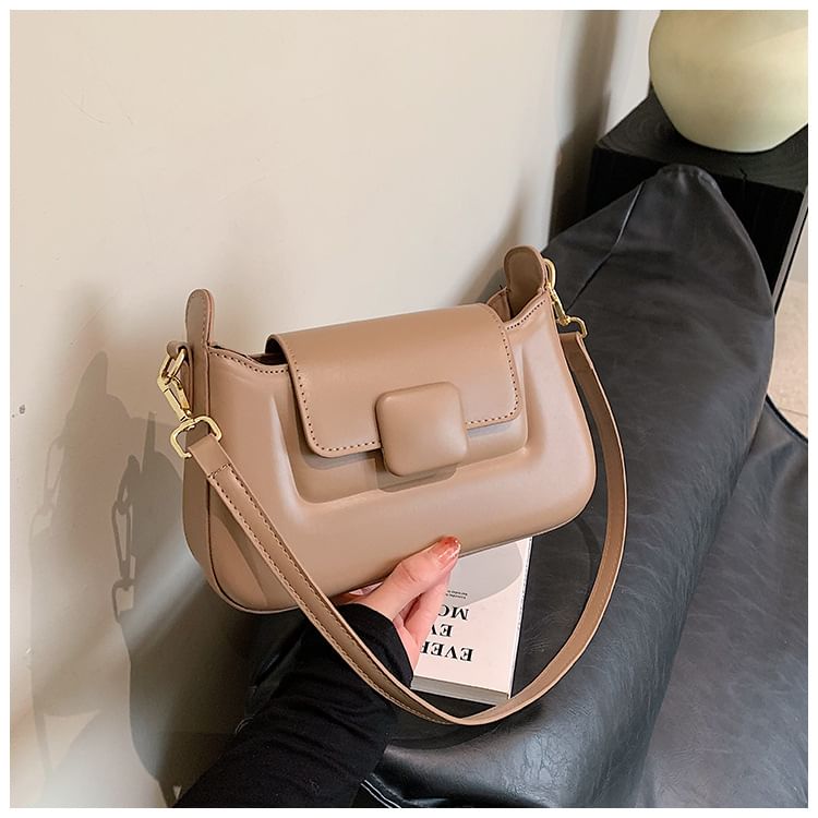 Faux Leather Shoulder Bag