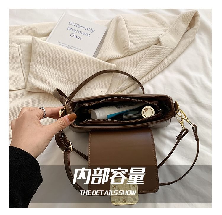 Faux Leather Shoulder Bag