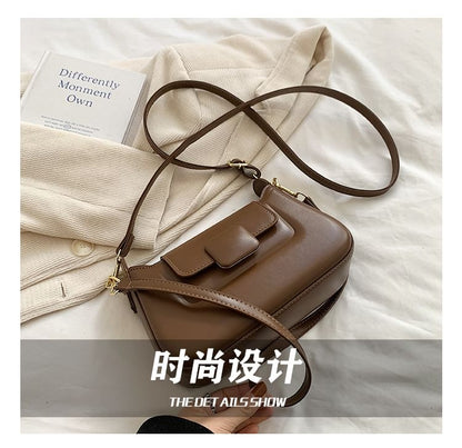 Faux Leather Shoulder Bag