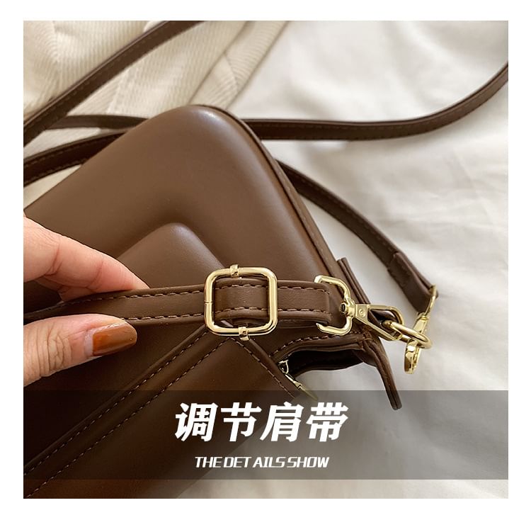 Faux Leather Shoulder Bag