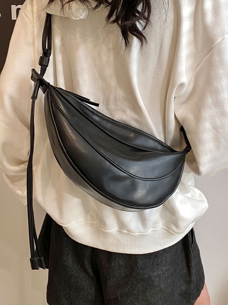 Faux Leather Waist Bag