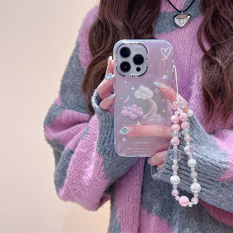 Moon Cloud Phone Case - iPhone 15 Pro Max / 15 Pro / 15 / 14 Pro Max / 14 Pro / 14 / 13 Pro Max / 13 Pro / 13 / 12 Pro Max / 12 Pro / 12 / 11