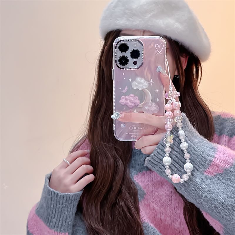 Moon Cloud Phone Case - iPhone 15 Pro Max / 15 Pro / 15 / 14 Pro Max / 14 Pro / 14 / 13 Pro Max / 13 Pro / 13 / 12 Pro Max / 12 Pro / 12 / 11