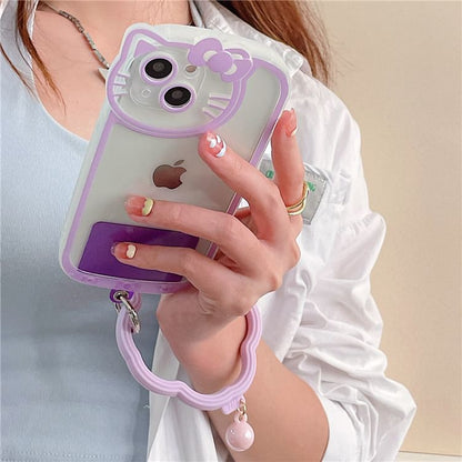 Wavy Hoop Phone Strap with Lanyard Pad