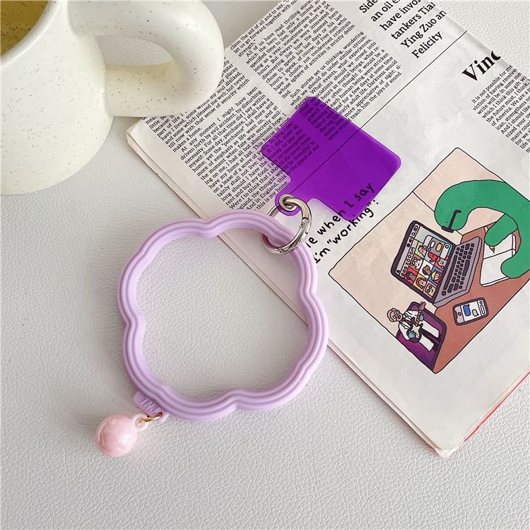 Wavy Hoop Phone Strap with Lanyard Pad