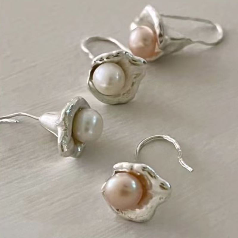 Faux Pearl Drop Earring