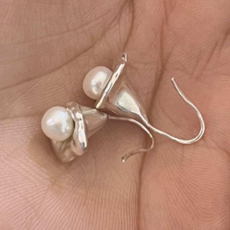 Faux Pearl Drop Earring