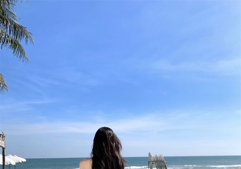 A0-Line Sleeveless Maxi Plain Dress