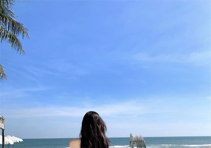 A0-Line Sleeveless Maxi Plain Dress