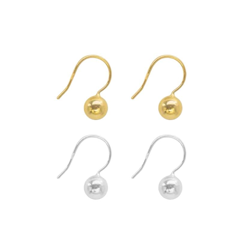 Boucles d'oreilles pendantes en alliage de perles