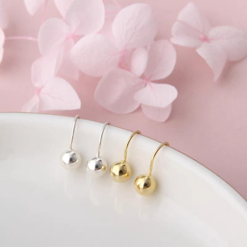 Boucles d'oreilles pendantes en alliage de perles