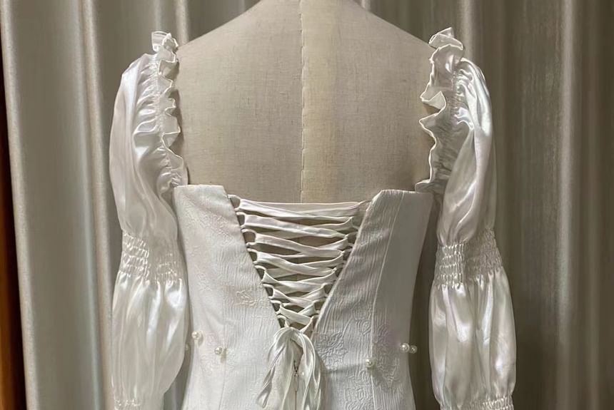 Off Shoulder Dip Back Cocktail Dress