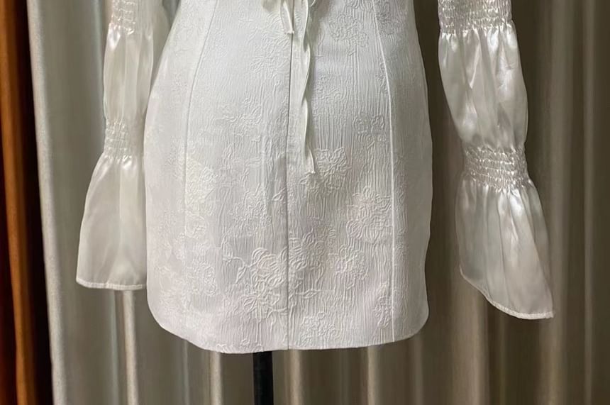 Off Shoulder Dip Back Cocktail Dress