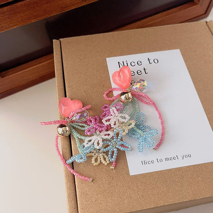 Bow Bead Drop Earring