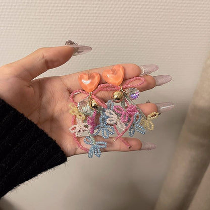 Bow Bead Drop Earring