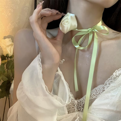 Rose Choker Ribbon
