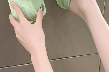 Platform Faux Pearl Sandals