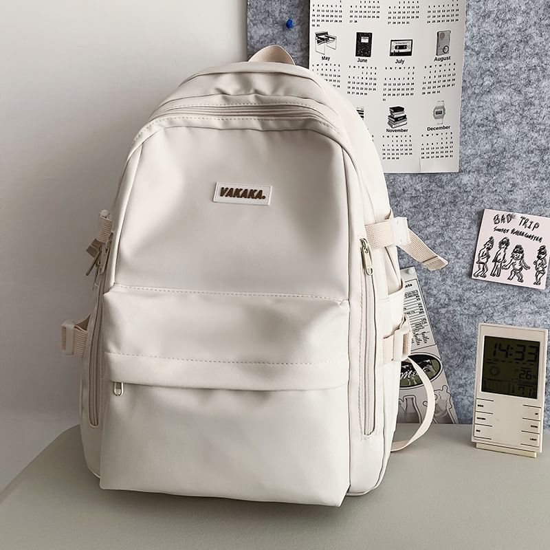 Plain Nylon Backpack