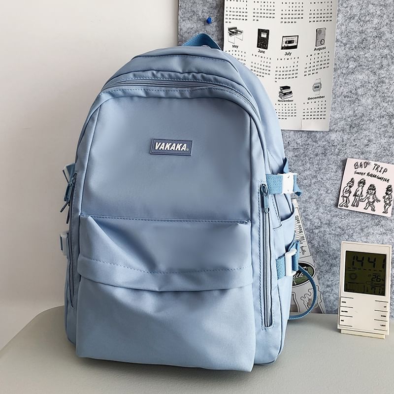 Plain Nylon Backpack