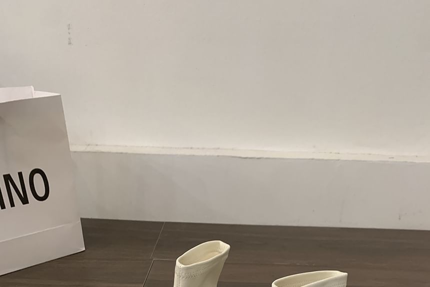 Chunky Heel Short Boots