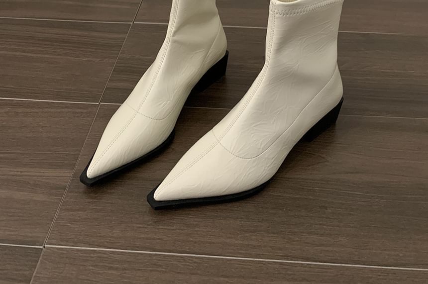 Chunky Heel Short Boots