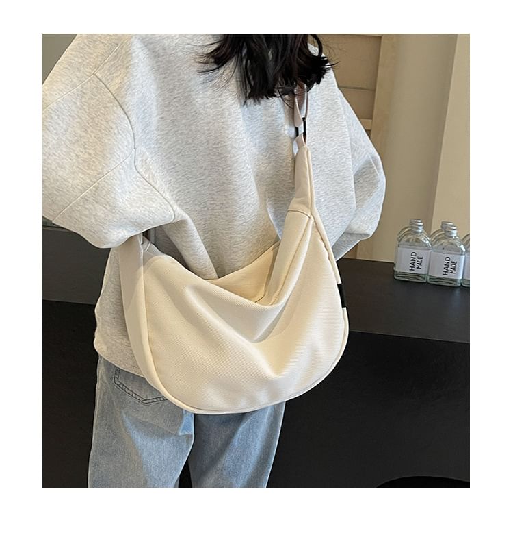 Plain Canvas Crossbody Bag