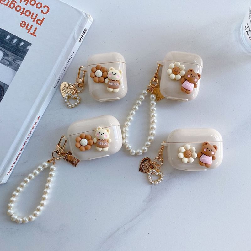 / Pro Floral Skin Earphone AirPods Bear Case