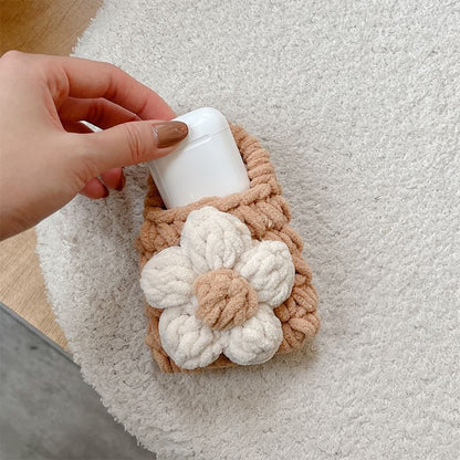 Floral Knit Earphone Pouch Case