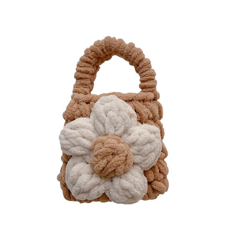 Floral Knit Earphone Pouch Case