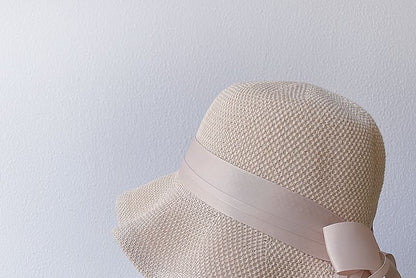 Ribbon Cotton Linen Hat Bucket