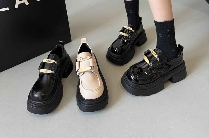 Platform Buckled Loafers