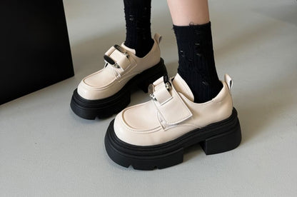 Platform Buckled Loafers