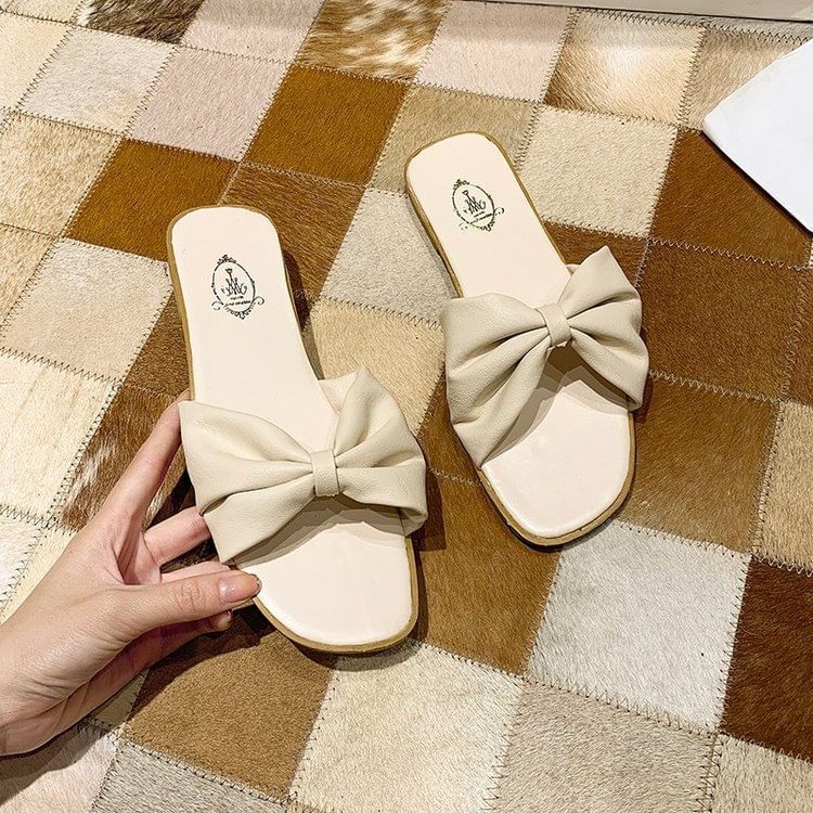 Bow Slide Sandals