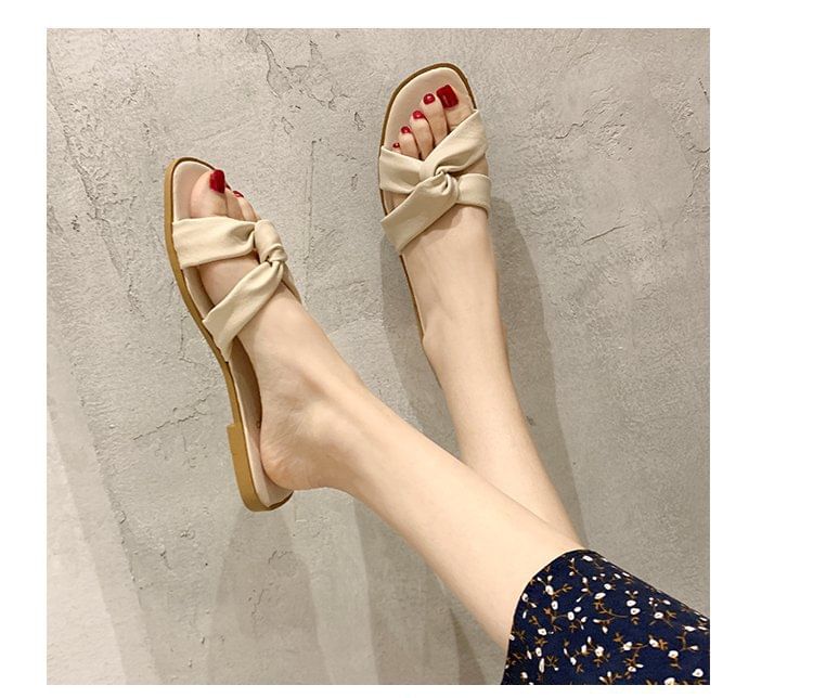 Bow Slide Sandals