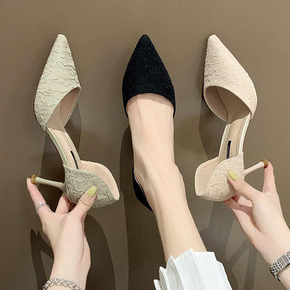 Pointed D'Orsay Stiletto Pumps