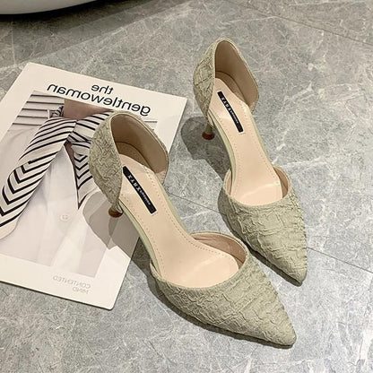 Pointed D'Orsay Stiletto Pumps