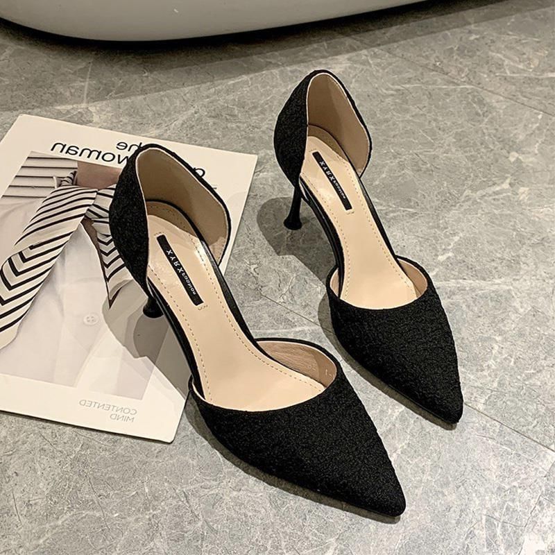 Pointed D'Orsay Stiletto Pumps