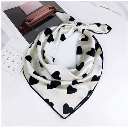 Heart Print Neckerchief