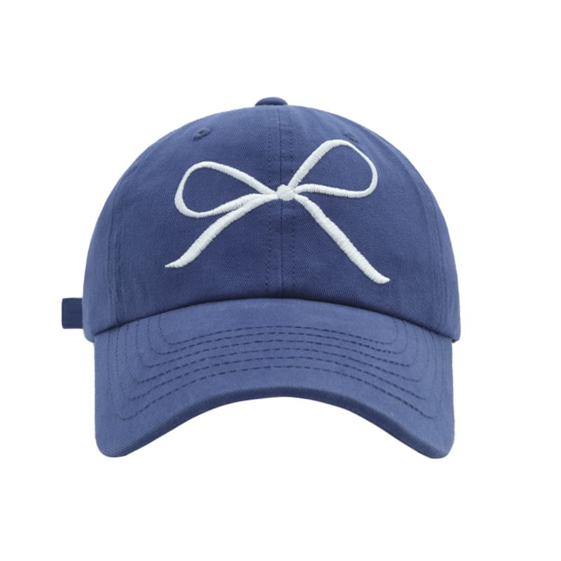 Bow Baseball Embroidered Cap