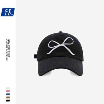 Bow Baseball Embroidered Cap