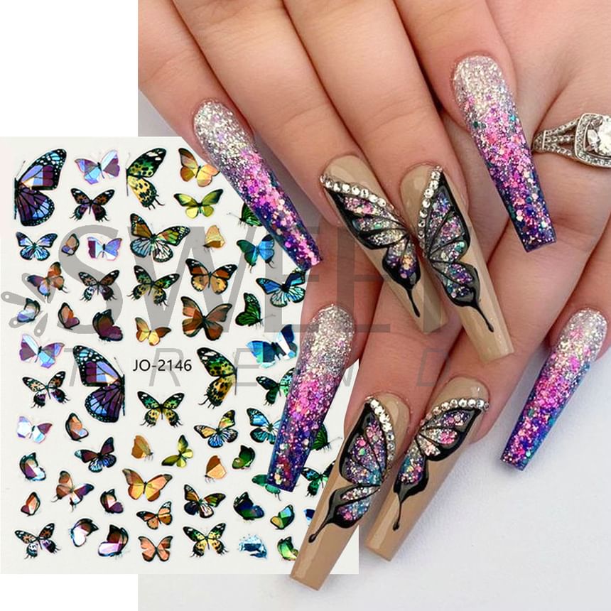 Butterfly Nail Art Sticker