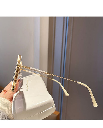 Oversized Geometric Frame Sunglasses