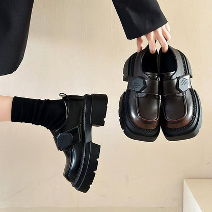 Platform Chunky Loafers Heel