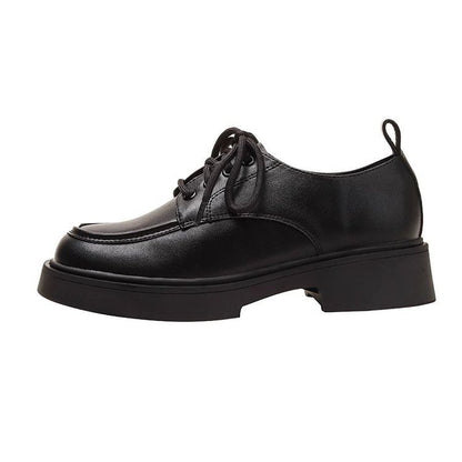 Shoes Heel Lace-Up Platform Chunky