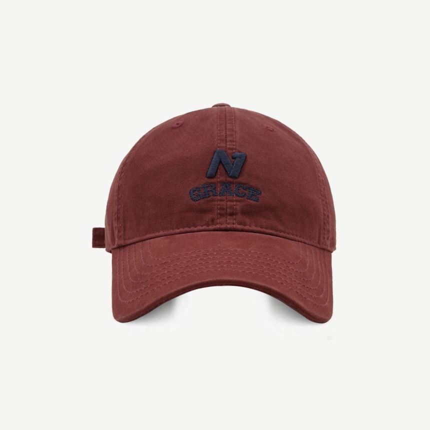 Letter Embroidered Cap