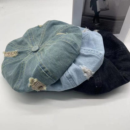 Beret Denim Distressed