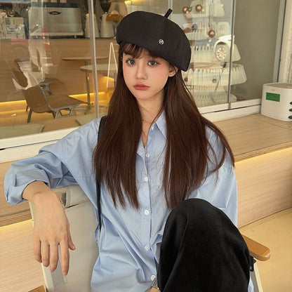 Plain Beret Cotton