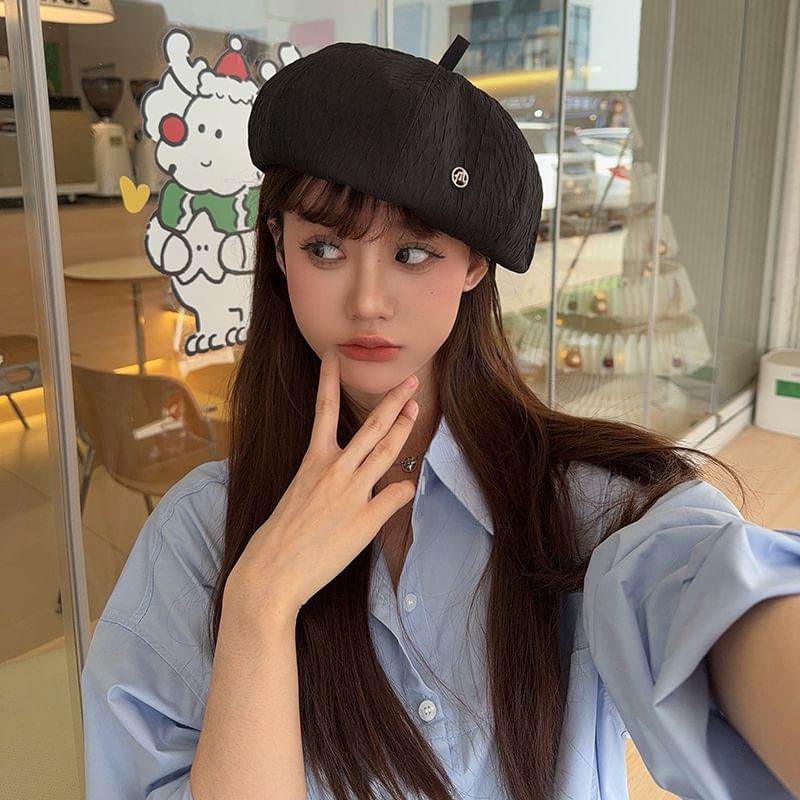 Plain Beret Cotton