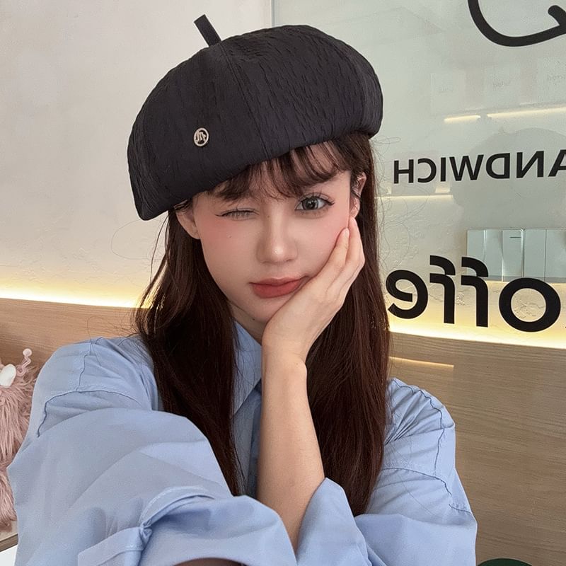 Plain Beret Cotton