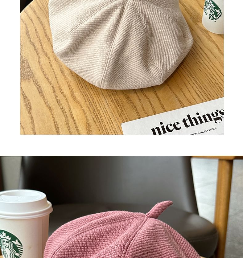 Plain Applique Beret